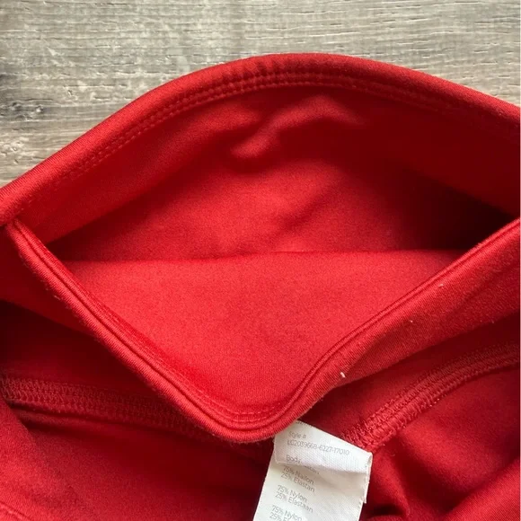 Fabletics Motion365 Women’s XXS High-Waisted Red Leggings - Picture 4 of 10